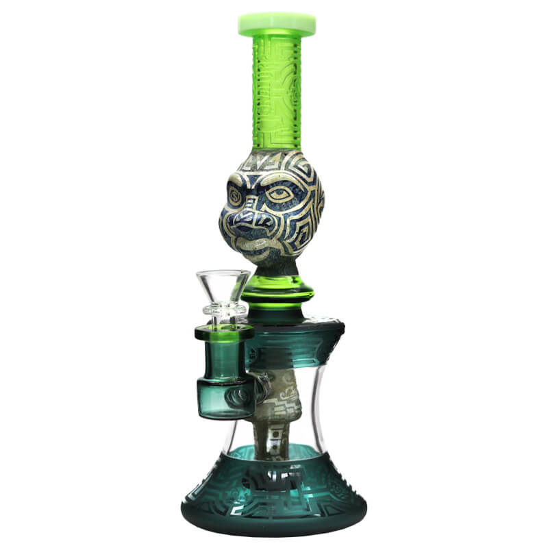 Cignature Sand Blasted Digi Goblin Dome Perc Waterpipe (H4274) | 9 inch | Assorted Colors product image